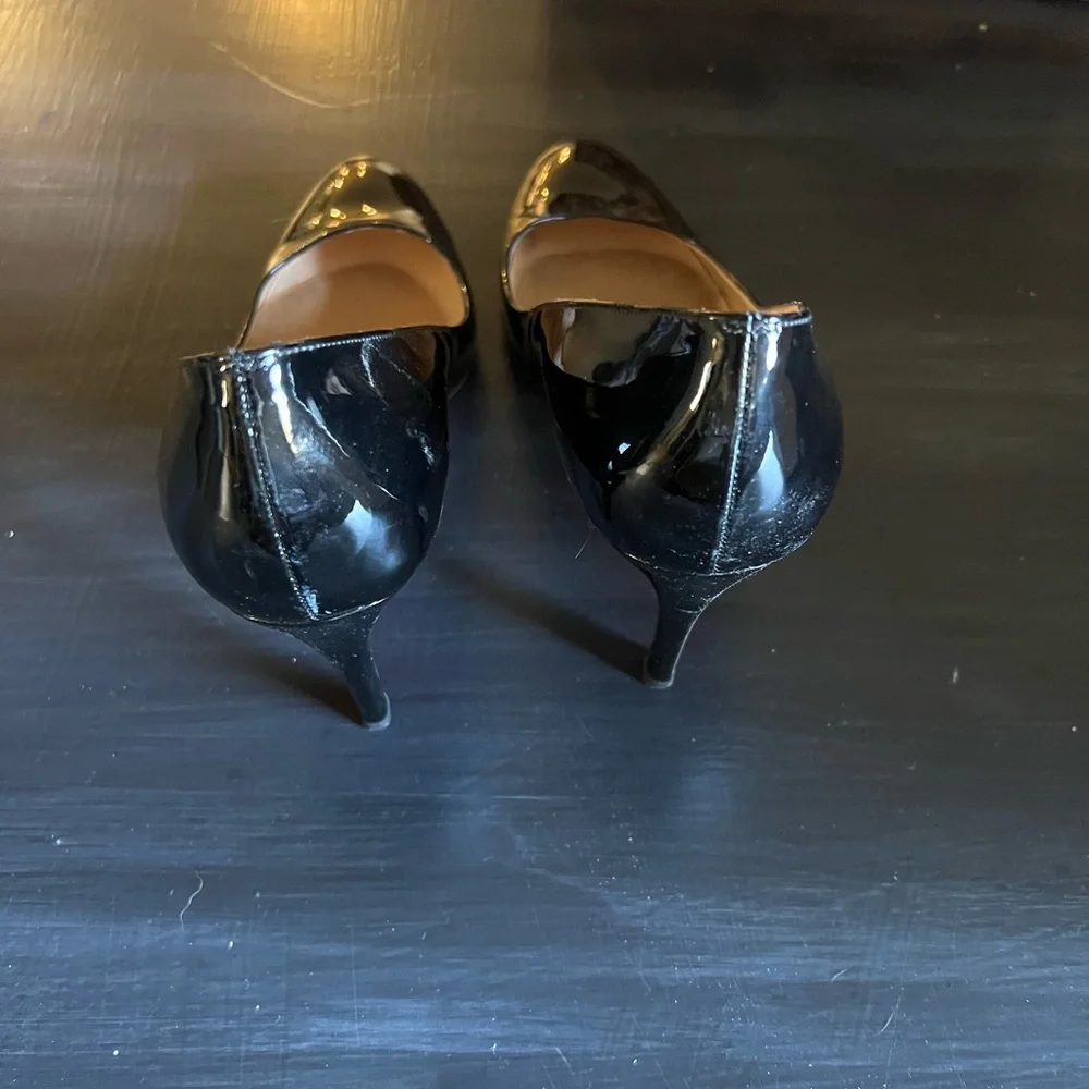 Christian Louboutin shiny black pumps sz 7 - Picture 3 of 7
